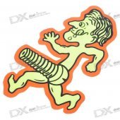Funny Glow-in-The-Dark Man Figure Sticker (Color Assorted)