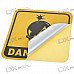Light Reflective Danger Warning Label Stickers (4-Pack)