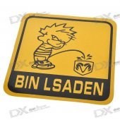 Light Reflective Pee on Bin Stickers (4-Pack)