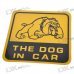 Light Reflective Dog in Car Stickers (4-Pack)