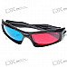 Re-useable Plastic Frame Resin Lens Anaglyphic Blue + Red 3D Glasses Re-useable Plastic Frame Resin Lens Anaglyphic Blue + Red 3D Glasses