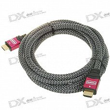 Gold Plated 1080P HDMI 19-Pin V1.4 M-M Connection Cable (3M-Length) Gold Plated 1080P HDMI 19-Pin V1.4 M-M Connection Cable (3M-Length)