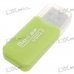 USB 2.0 Micro SD/TF Card Reader (Green)