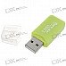 USB 2.0 Micro SD/TF Card Reader (Green)