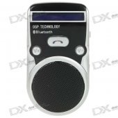Solar Panel Self-Recharge 2.0" LCD Rechargeable Bluetooth V2.0 Carkit w/ TTS Handsfree Caller ID