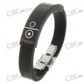 Bluetooth V1.2 Incoming Call Vibrate Alert Bracelet - Black (60-Hour Standby)