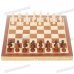 Portable Chess Game Set in Wooden Box - Coffee + Yellow