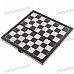Portable Mini Magnetic Chess Game Set in Folding Box - Black + White