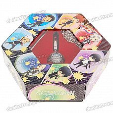 Anime Katekyo Hitman Reborn Ornaments 7 Rings + Necklace with 2 Walking Stick & 1 Bullet Pendant