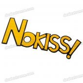No Kiss Car Sticker - Color Assorted