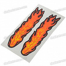 Small Fire Cloud Figure Car Stickers - Multi Color (10-Pair Pack)