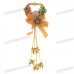 Festive Christmas Bells Ornament - Gold (2-Piece Pack)