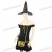 Halloween Cosplay Spandex Witch Costume Dress Set (2-Piece Set)