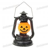 Halloween Pumpkin Orange Light Lantern with Sound Effects (3*AA)