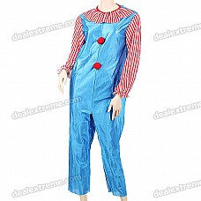 Funny Clown Suit Costume for Carnival Halloween Circus Cosplay (170cm)
