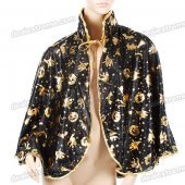 Cool Halloween Cosplay Witch Pumpkin Animal Pattern Mantle Cape Cloak Costumes (Size L)