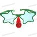 Funny Five-Pointed Star Style LED Red Nose Glasses Toy - Color Assorted (3*LR41)