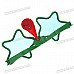 Funny Five-Pointed Star Style LED Red Nose Glasses Toy - Color Assorted (3*LR41)