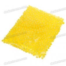 7~9mm Foam Pellets Doll Toy Filler - Yellow (10-Bag)