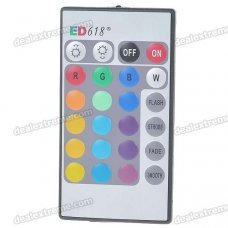 24-Key Wireless Infrared IR Remote Controller for RGB LED Light Bulb (1*CR2025)