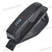 Car Vehicle Sun Visor Clip Sunglasses/Eyeglass Holder - Black