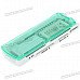 Compact All-in-One Mini USB 2.0 MS/M2/Mini SD/TF/SD/MMC Card Reader (Translucent Green)