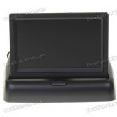 ET-438 Foldable 4.3" TFT LCD Digital Monitor for Vehicle Parking Reverse Camera (NTSC/PAL 12V DC)