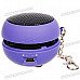 Ultra Mini Hamburger USB Rechargeable Portable Speaker Keychain - Purple (3.5mm Jack) Ultra Mini Hamburger USB Rechargeable Portable Speaker Keychain - Purple (3.5mm Jack)