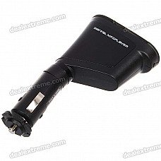 1.0" LCD Car MP3 Player FM Transmitter with IR Remote Controller - Blue Light (SD/USB)