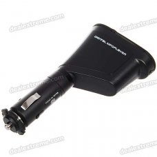 1.0" LCD Car MP3 Player FM Transmitter with IR Remote Controller - Red Light (SD/USB)