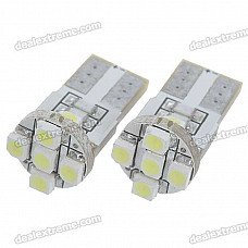 0.5W 12V 56-Lumen 7x3528 SMD LED Car White Light Bulb (Pair)