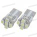 0.5W 12V 56-Lumen 7x3528 SMD LED Car White Light Bulb (Pair)
