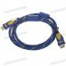 Premium Gold Plated 1080P HDMI V1.4 M-M Connection Cable - Blue (1.5M-Length) Premium Gold Plated 1080P HDMI V1.4 M-M Connection Cable - Blue (1.5M-Length)