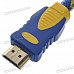Premium Gold Plated 1080P HDMI V1.4 M-M Connection Cable - Blue (1.5M-Length) Premium Gold Plated 1080P HDMI V1.4 M-M Connection Cable - Blue (1.5M-Length)