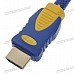 Premium Gold Plated 1080P HDMI V1.4 M-M Connection Cable - Blue (1.5M-Length) Premium Gold Plated 1080P HDMI V1.4 M-M Connection Cable - Blue (1.5M-Length)