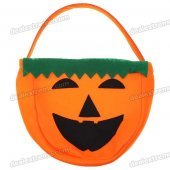 Halloween Lovely Pumpkin Figure Hand Bags (2-Pack)