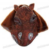 Scare Lifelike Horse Face Mask Headgear