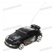 Creative Coke Can Storage Mini Rechargeable R/C Model Racing Car - Black (27MHz/2*AA)