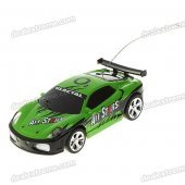Creative Coke Can Storage Mini Rechargeable R/C Model Racing Car - Green + Black (40MHz/2*AA)