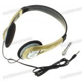 Trendy Stereo Headphone for Guitar & Electronic Organ (3.5mm Jack/6.5mm Jack Adaptor/1.2m-Length)