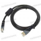 Premium Gold Plated 1080P HDMI V1.4 Male to Male Shielded Connection Cable (1.4M-Length)