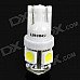 T10 1.2W 6500K 32-Lumen 5-SMD LED Car White Light Bulbs (Pair/DC 12V) T10 1.2W 6500K 32-Lumen 5-SMD LED Car White Light Bulbs (Pair/DC 12V)