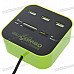 3-Port USB 2.0 Hub + MS/MS PRO DUO/SD/MMC/M2/Micro SD Card Reader (Black + Green) 3-Port USB 2.0 Hub + MS/MS PRO DUO/SD/MMC/M2/Micro SD Card Reader (Black + Green)