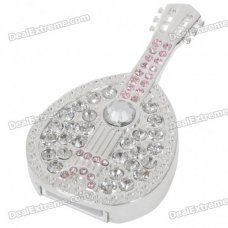 Crystal Gittern Style USB 2.0 Flash/Jump Drive - Silver (16GB)