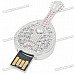 Crystal Gittern Style USB 2.0 Flash/Jump Drive - Silver (16GB)