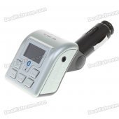 1.0" LCD A2DP Bluetooth MP3 Player FM Transmitter with Caller ID Handsfree (SD/MMC/USB/2.5mm)
