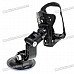 Plastic Car Holder Mount with Suction Cup for Vacuum Cup/Bottle & More - Black