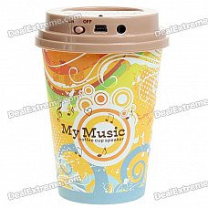 Coffee Cup Style Portable USB Rechargeable Music Speaker for MP3/Cell Phone/PC (Style Assorted) Coffee Cup Style Portable USB Rechargeable Music Speaker for MP3/Cell Phone/PC (Style Assorted)