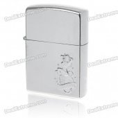 3D Sexy Woman Pattern Fuel Lighter - Silver