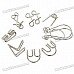Brain Teaser Metal Wire Iron IQ Puzzle Mind Game Toy (Set of 7)